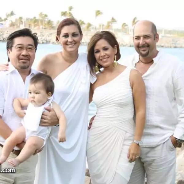 Poncho y Kenzo Tomita,Maricela Vázquez,Claudia Franco de Vázquez y Paco Vázquez