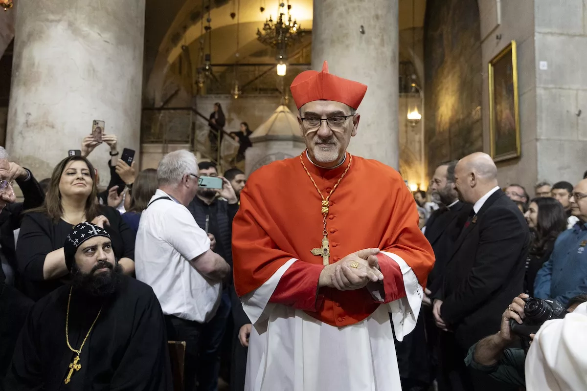 Mass At Basilica Of The Holy Sepulcher In Honor Of Pope Francis