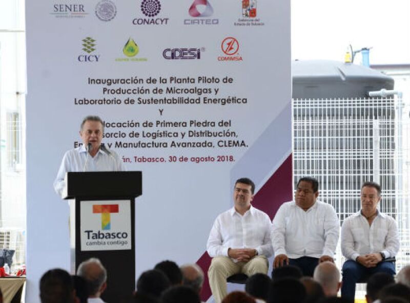 Inauguraci�n de la Planta Piloto de Producci�n de Microalgas y Laboratorio de Sustentabilidad Energ�tica