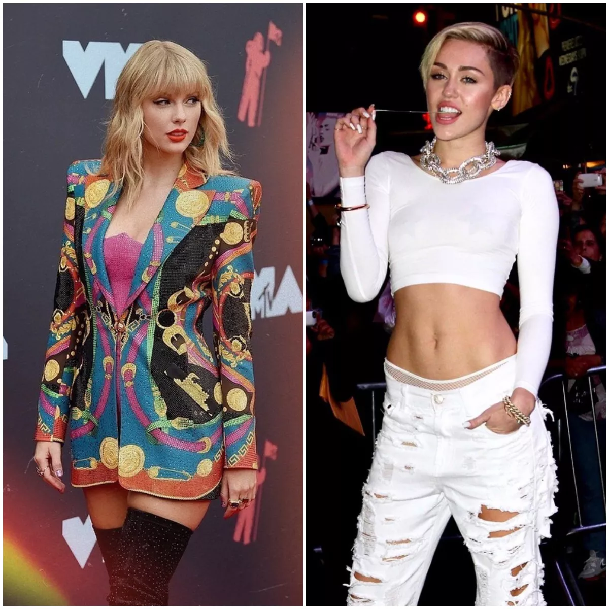 Taylor Swift y Miley Cyrus