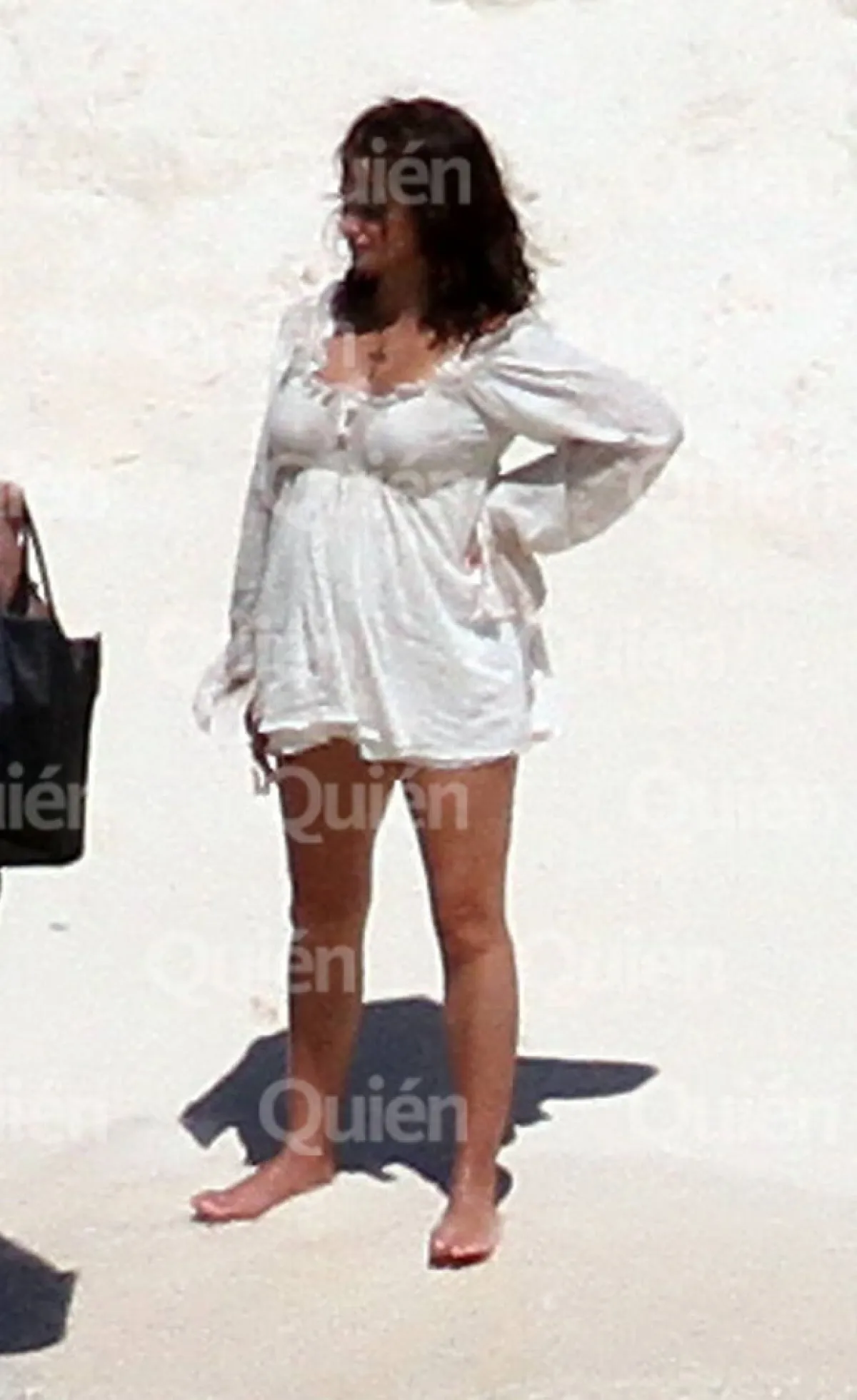 Penélope fue captada en las playas de Puerto Rico.