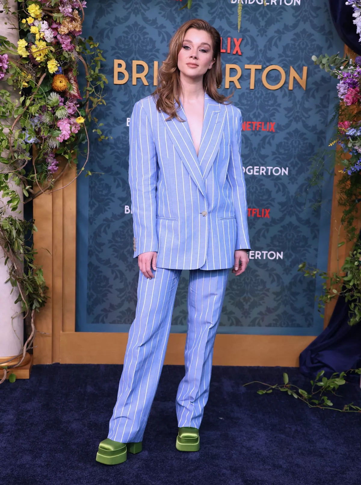 Claudia Jessie en la premier de Bridgerton 3 en Nueva York