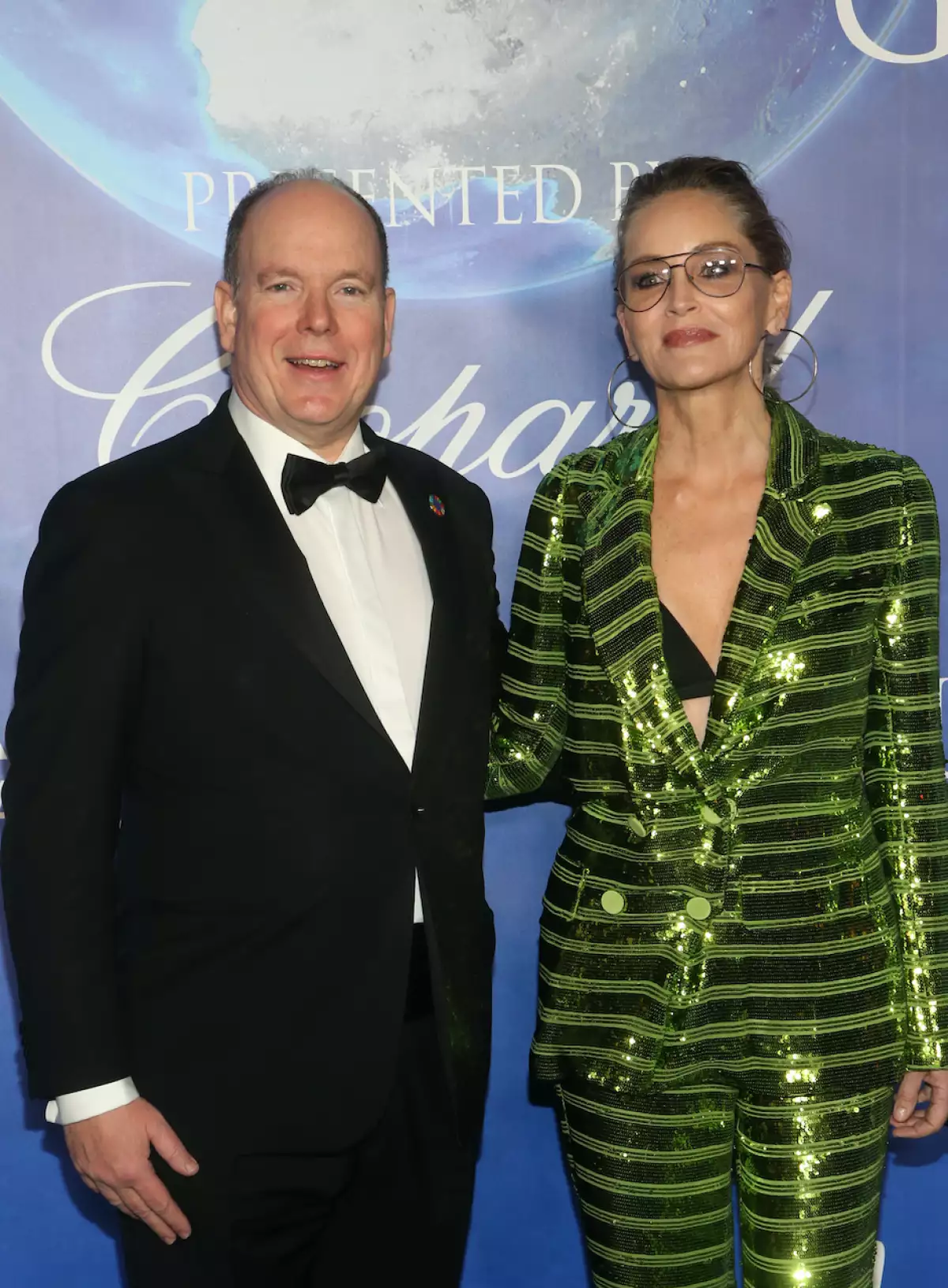  Alberto II de Mónaco y Sharon Stone 