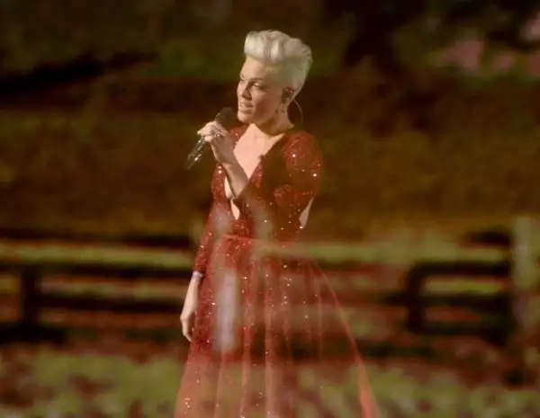 Pink hace homenaje a Judy Garland con Somewhere Over the Rainbow.