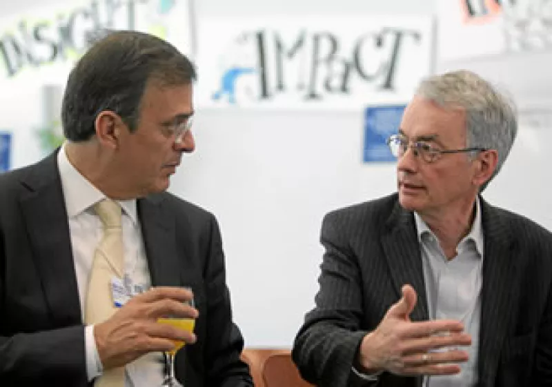 Marcelo Ebrard participó en 2 mesas redondas en Davos donde denunció lo poco que se hace para combatir la pobreza. (Foto: Cortesía WEF)