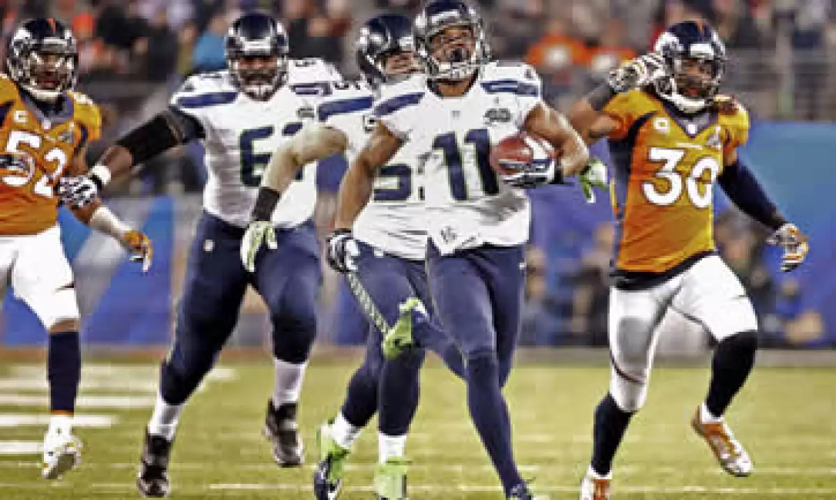 Percy Harvin fue el jugador más mencionado entre los jugadores de los Halcones. (Foto: Reuters)