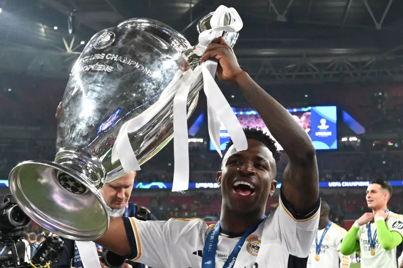 UEFA nombra a Vinicius Jr como mejor jugador de la temporada en la Champions