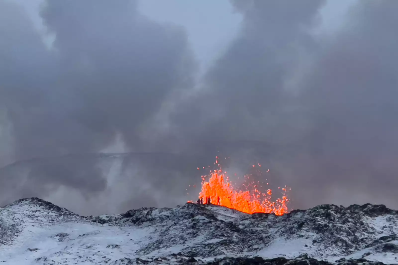 erupción volcánica en Islandia