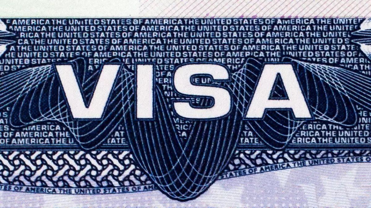 Sello de visado, pasaporte de viaje, inmigración, macroemigración
