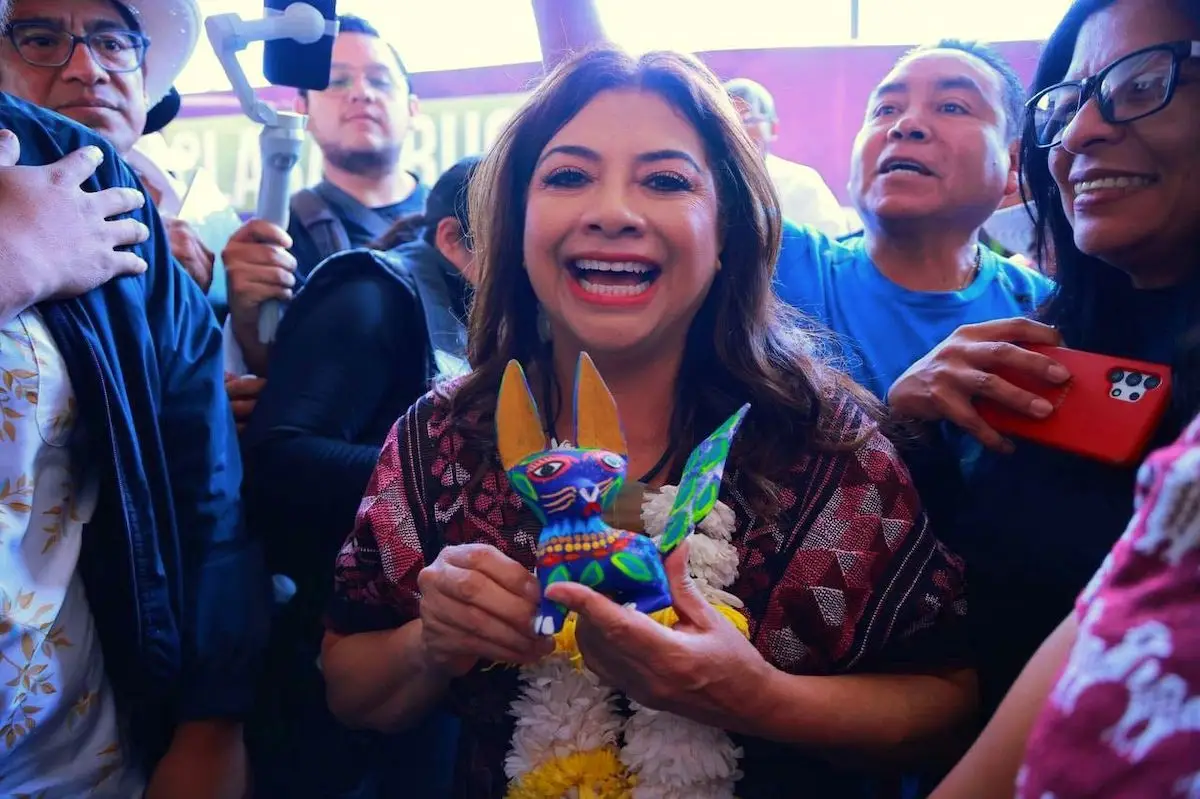 Clara Brugada alcaldesa de Iztapalapa y aspirante a la candidatura de Morena a la CDMX