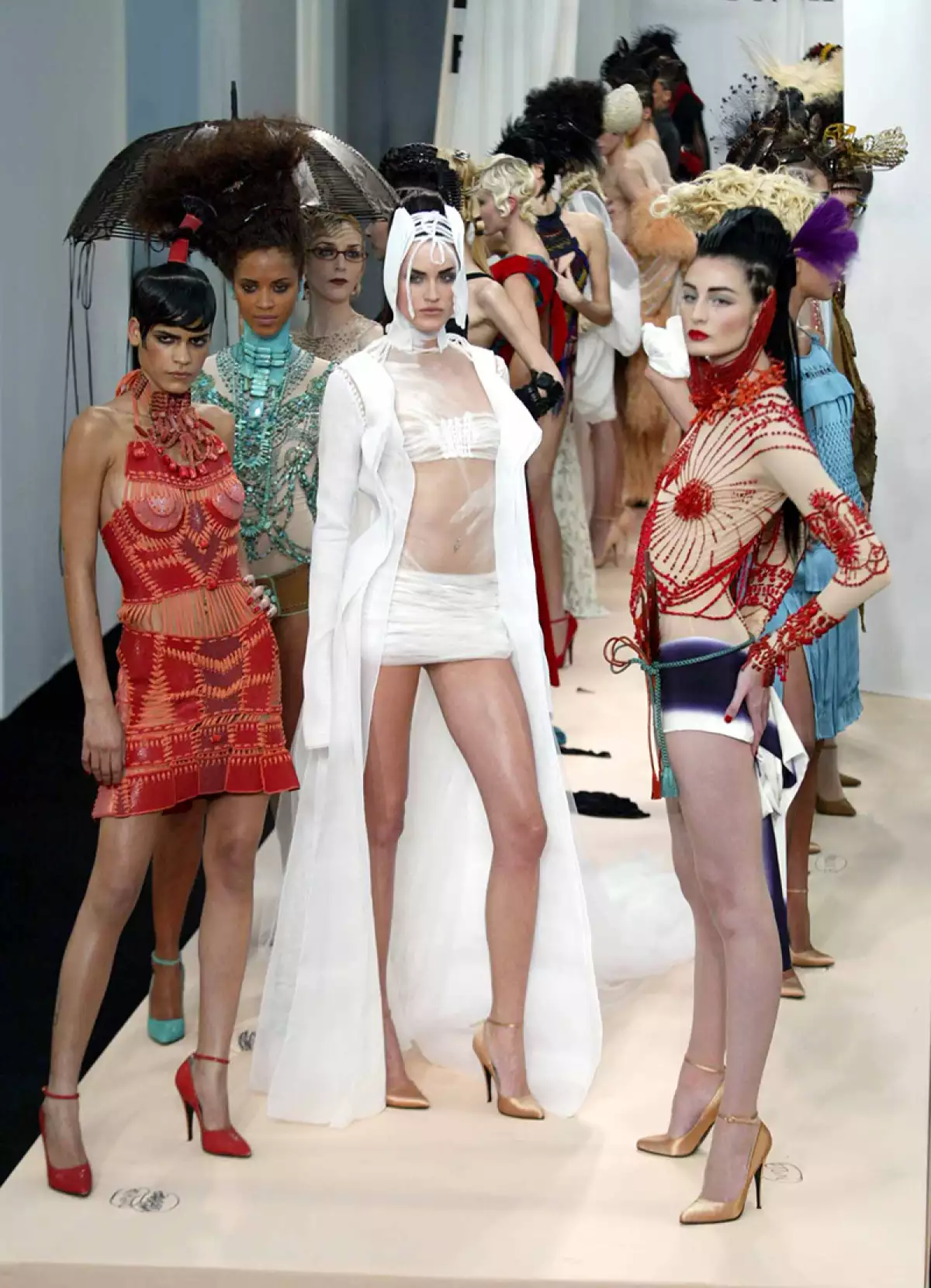 Jean Paul Gaultier Spring/summer 2004 Couture Collection. Paris Fashions.