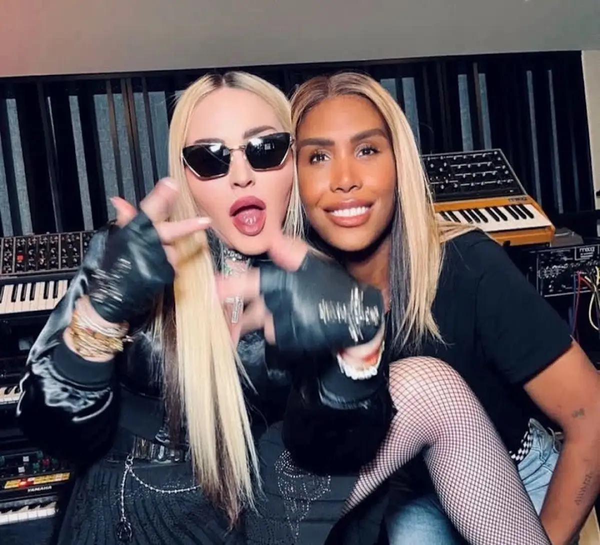 Madonna y la DJ y productora Honey Dijon