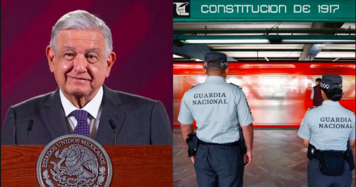 AMLO defiende despliegue de la Guardia Nacional en el Metro