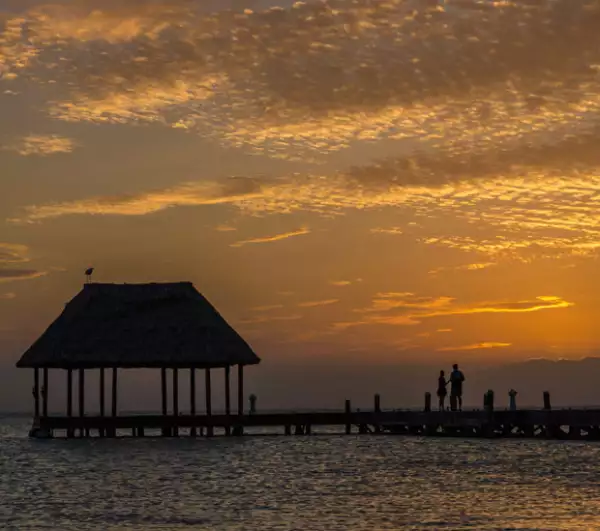 Atardecer en Holbox.