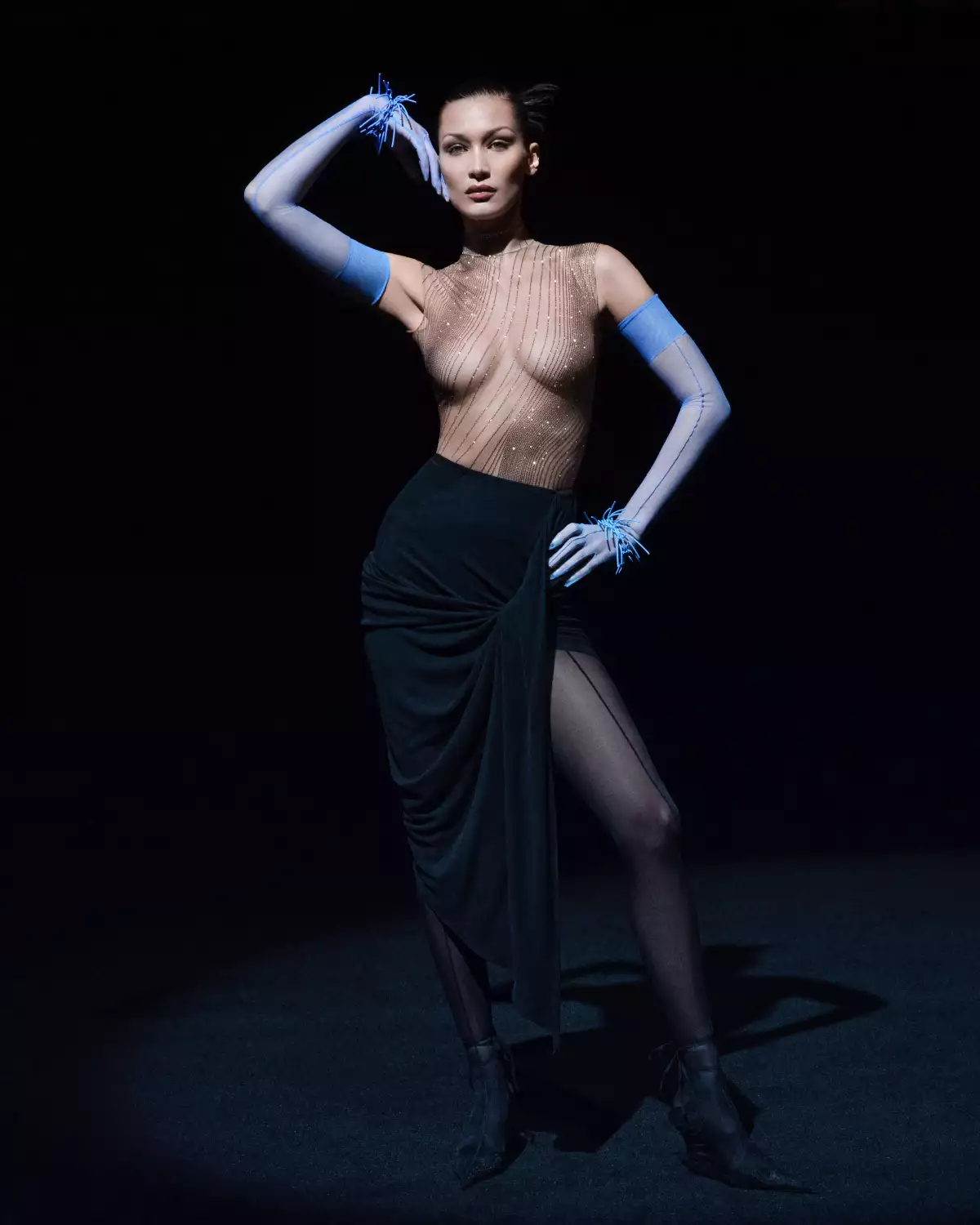 mugler bella hadid