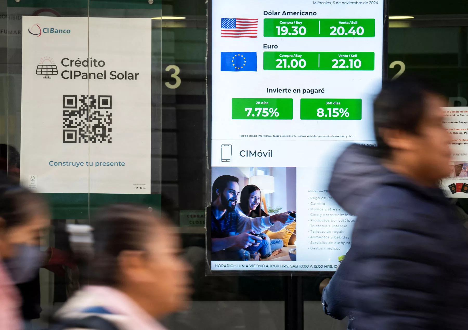 Tipo de cambio alcanza los 20.40 pesos por dólar