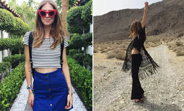 La bloggera italiana ha mostrado distintos outfits en su paso por el festival.