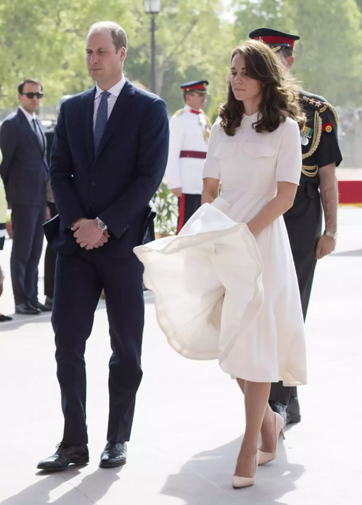 Kate hizo todo lo posible por no enseñar de más.