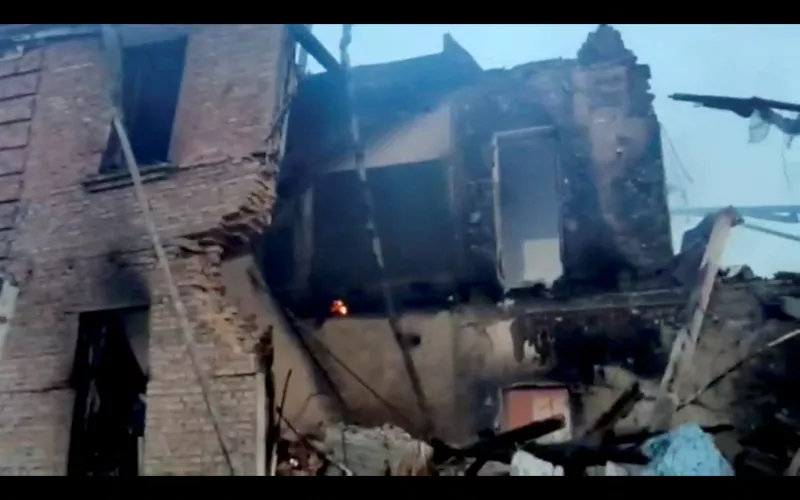 Escuela en Luhansk, Ucrania