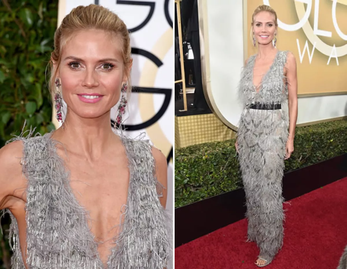 Heidi Klum se convirtió en flapper para los Golden Globes de 2016.