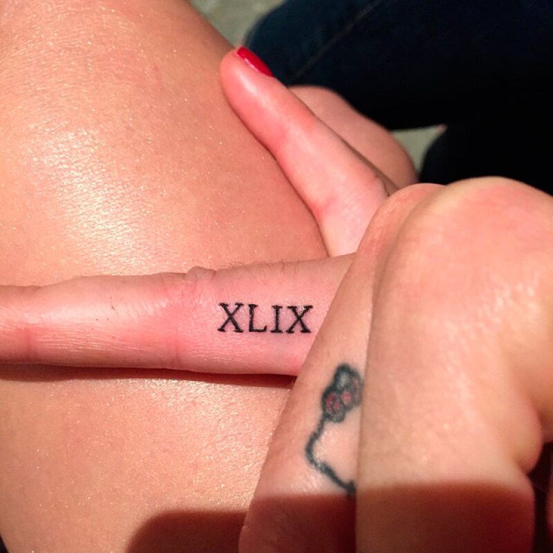 Este fue el aspecto final de su tatuaje.