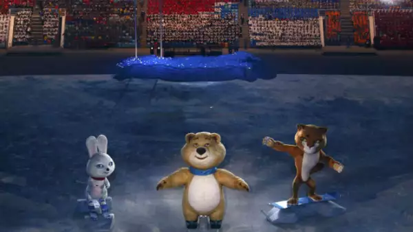 El oso, leopardo y la liebre dieron la bienvenida a los juegos que durarán hasta el 23 de febrero.