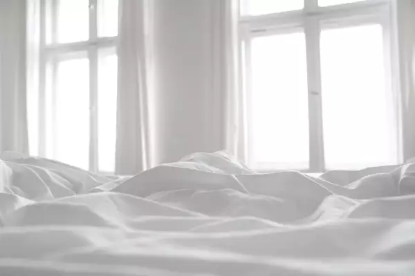 White bed linen