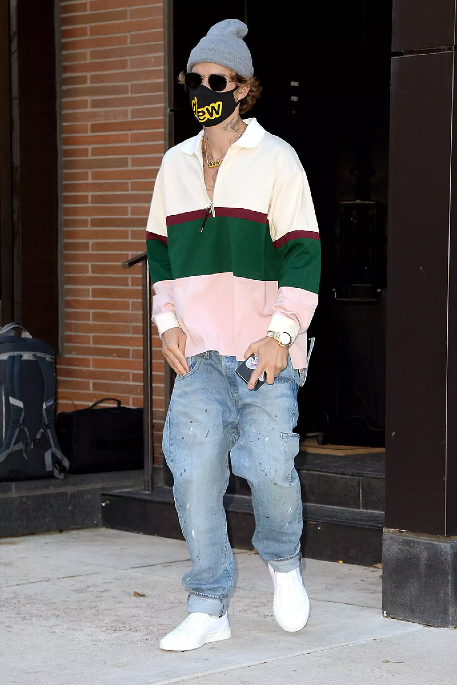 Justin Bieber out and about, New York, USA - 17 Oct 2020