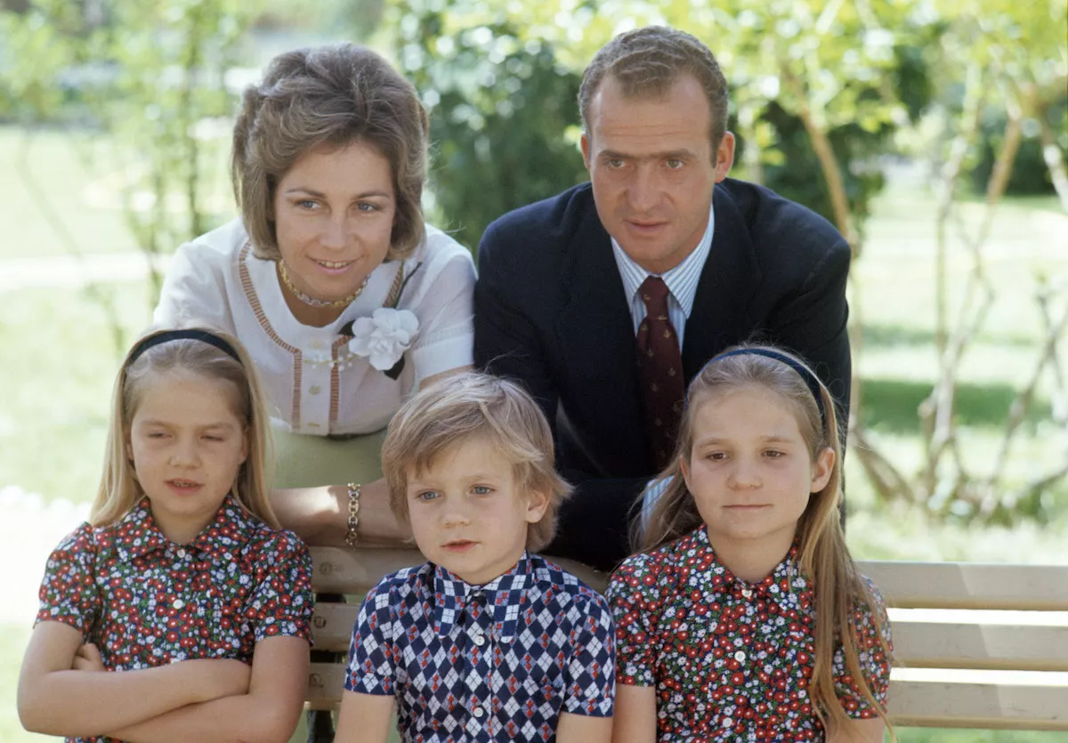 Portrait Of The Family Of The Future King Of Spain Juan Carlos Of Bourbon