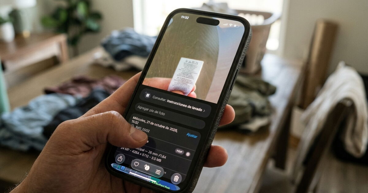 IPHONE: EL BOTÓN SECRETO QUE LEE TU ROPA