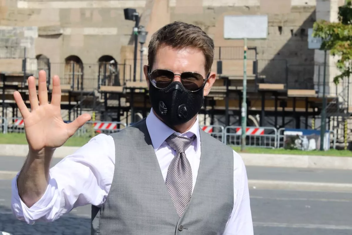 'Mission Impossible 7' on set filming, Rome, Italy - 13 Oct 2020