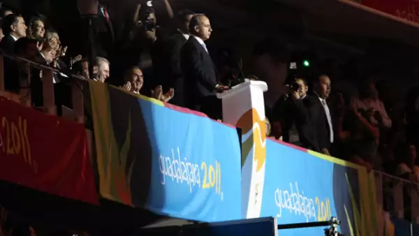 Al dar por iniciada la justa, el presidente Felipe Calderón dijo que los juegos simbolizan la unión fraterna, la paz y la prosperidad que anhelamos para todos los pueblos de nuestra América.