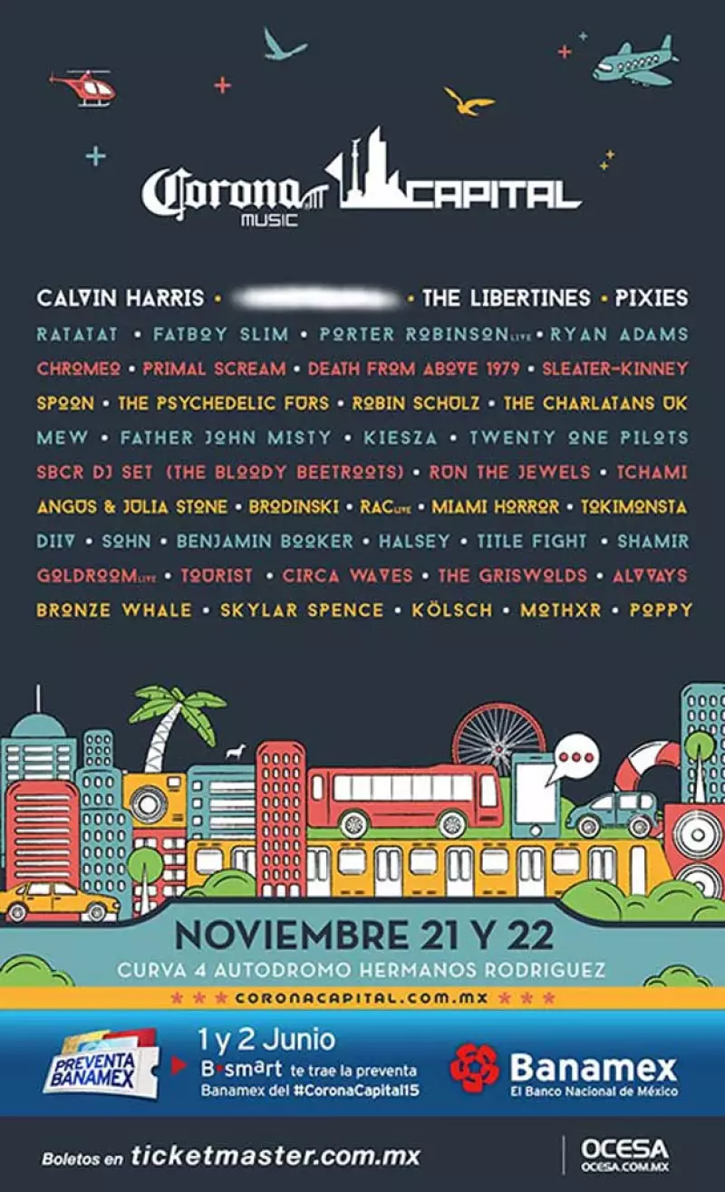 Calvin Harris, The Libertines, Pixies y una banda sorpresa, estarán presentes en la sexta edición de uno de los festivales más importantes de México, ahora con nueva fecha.