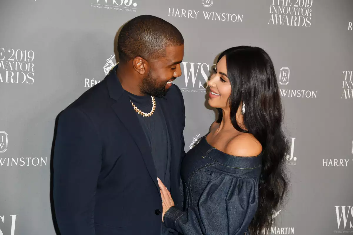 Kanye West y Kim Kardashian.