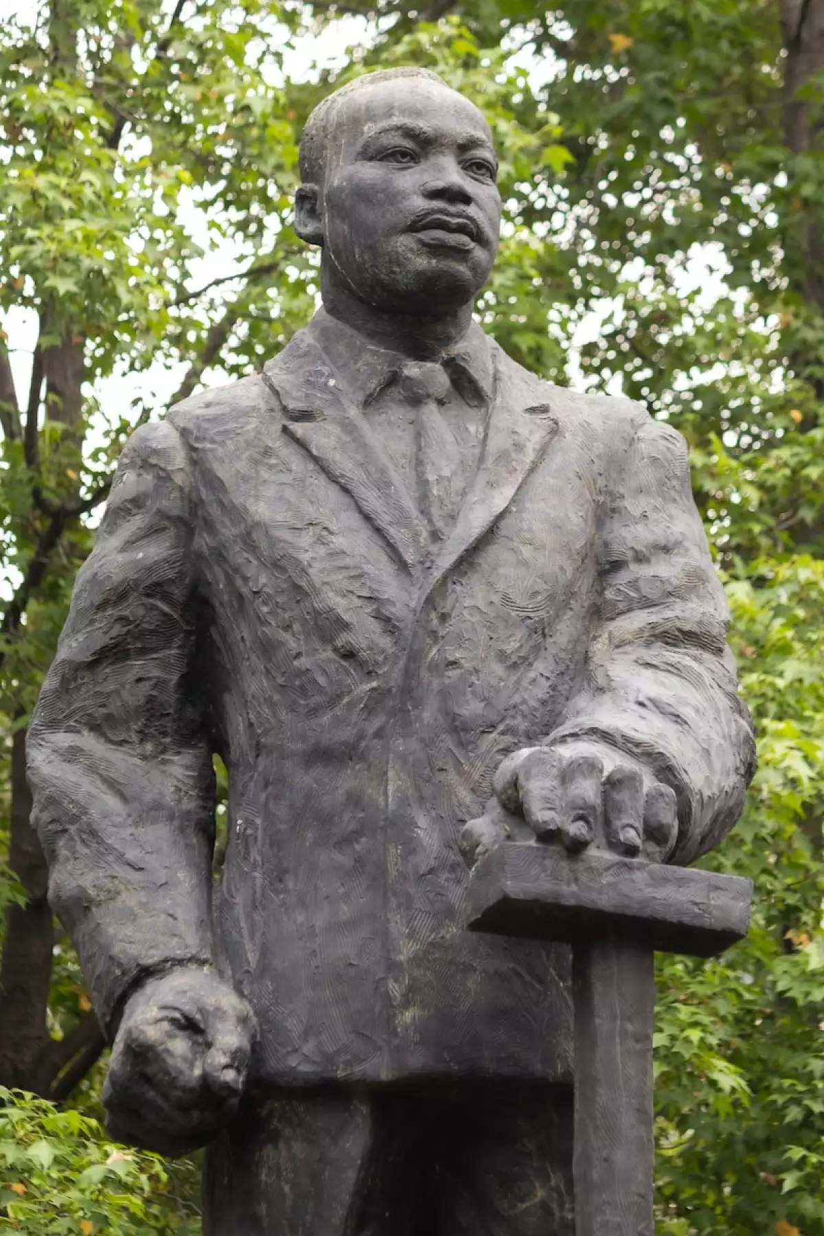 El activista estadounidense Martin Luther King III en el Parque Lincoln de la Ciudad de México