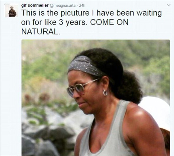 Michelle obama con su pelo al natural