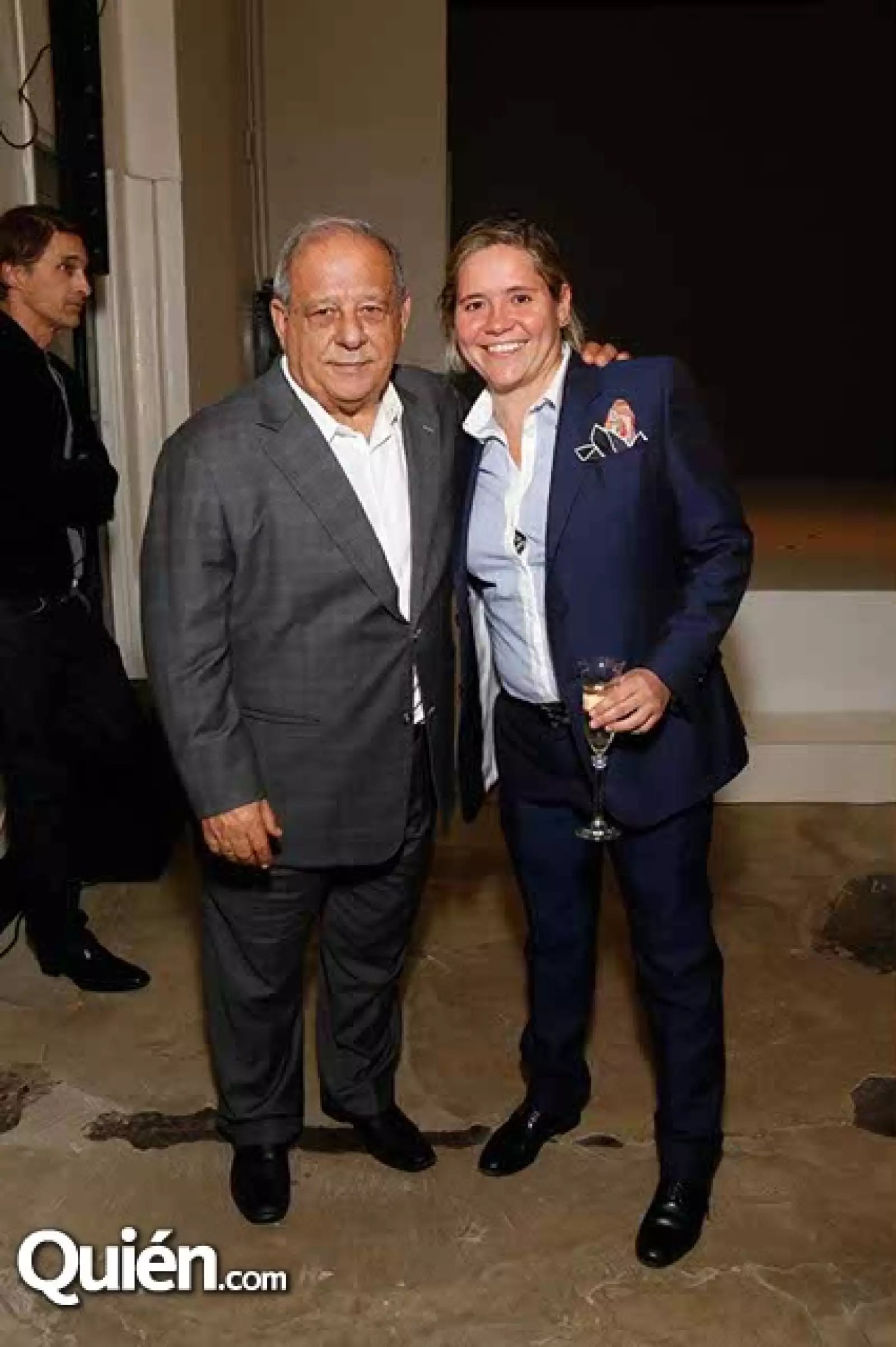 Sami Hayek Domínguez y Jeanette Longoria