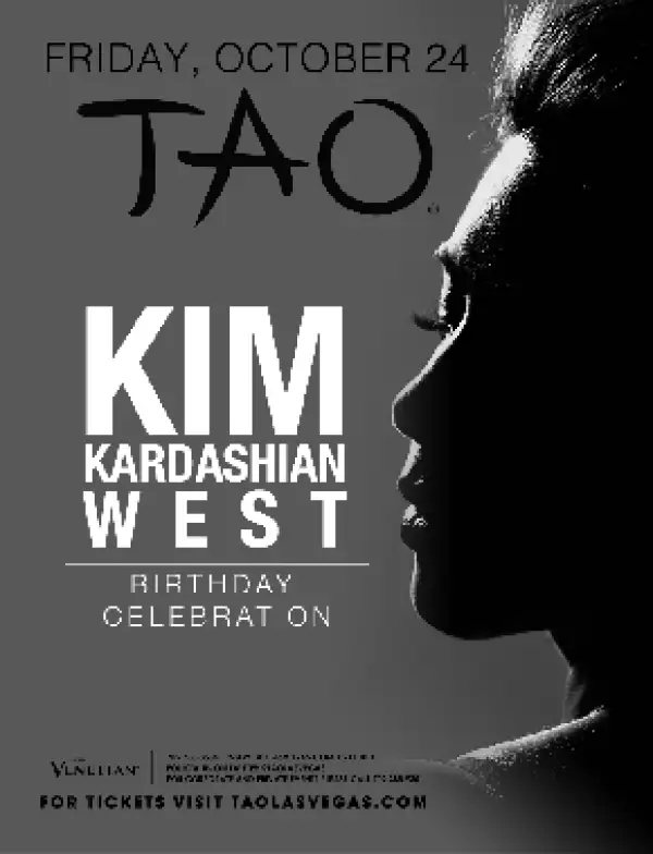El flyer de la gran celebración de Kim.