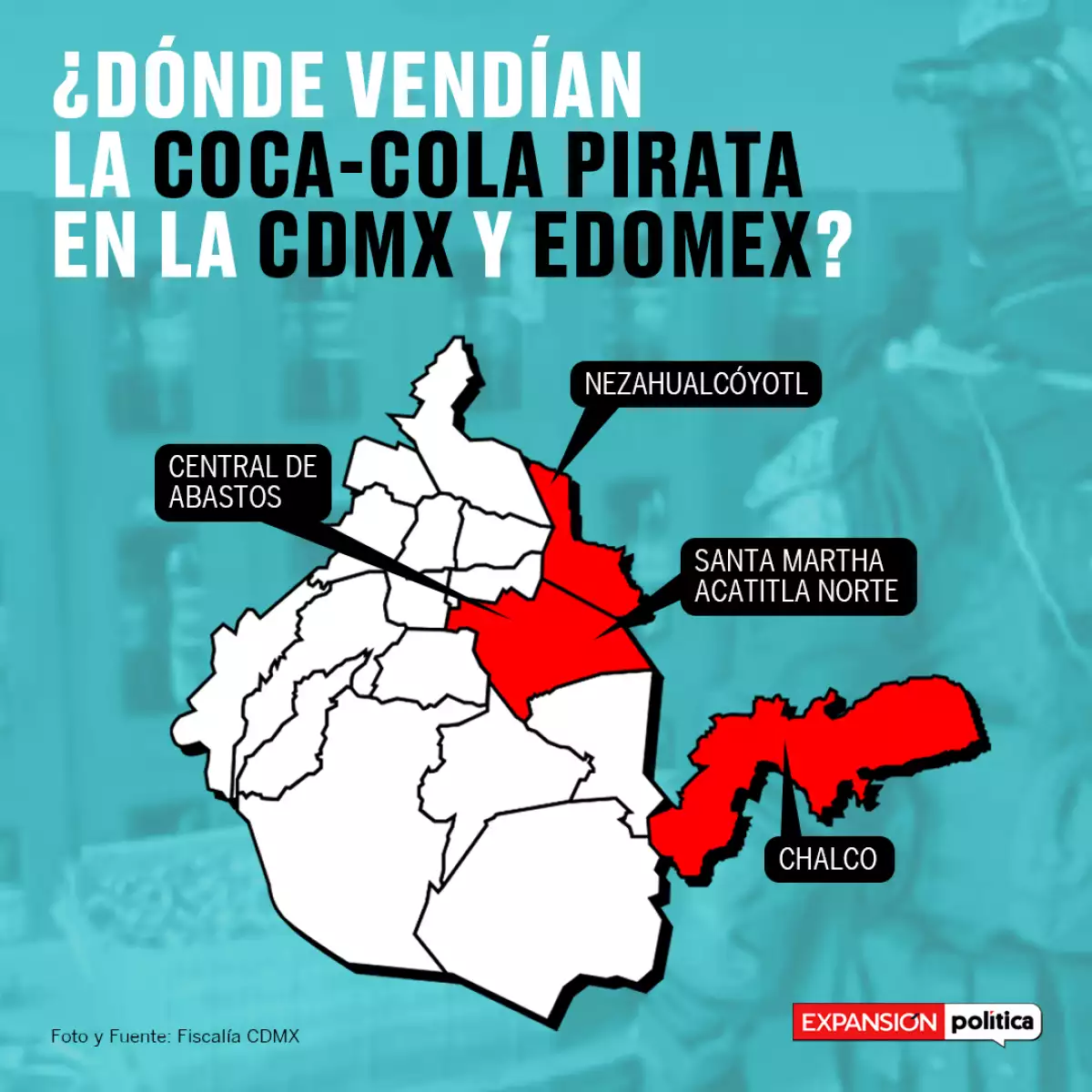 Dónde hay Coca Cola pirata en CDMX