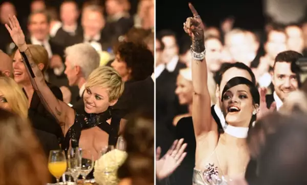 El par de guapas cantantes estuvieron felices de apoyar a la recaudación de fondos de la organización amFAR que combate el sida.