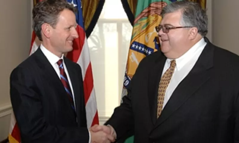 Geithner ha sostenido â€œbuenas discusionesâ€ con Carstens sobre su candidatura al FMI, dijo la dependencia. (Foto: Cortesía Treasury.gov)