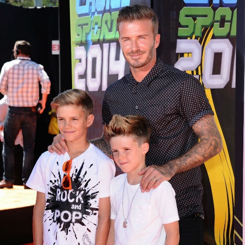 Romeo y Cruz son la viva imagen de David Beckham.