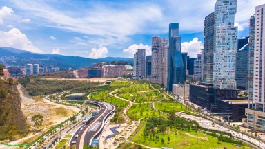 La Mexicana Park in santa fe Mexico City
