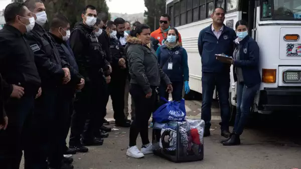 Migrantes en Tijuana