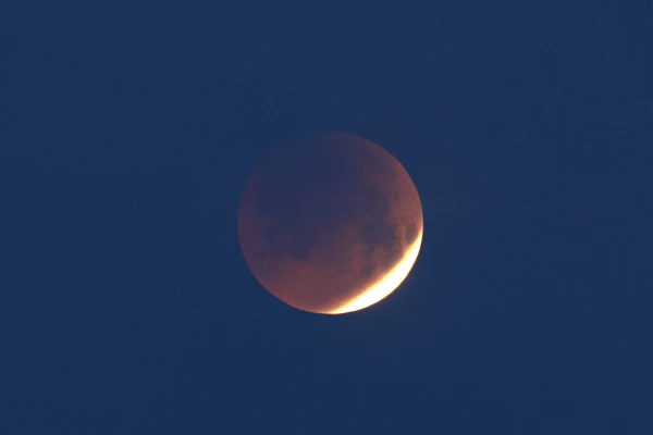 FRANCE-CORSICA-ASTRONOMY-MOON-ECLIPSE