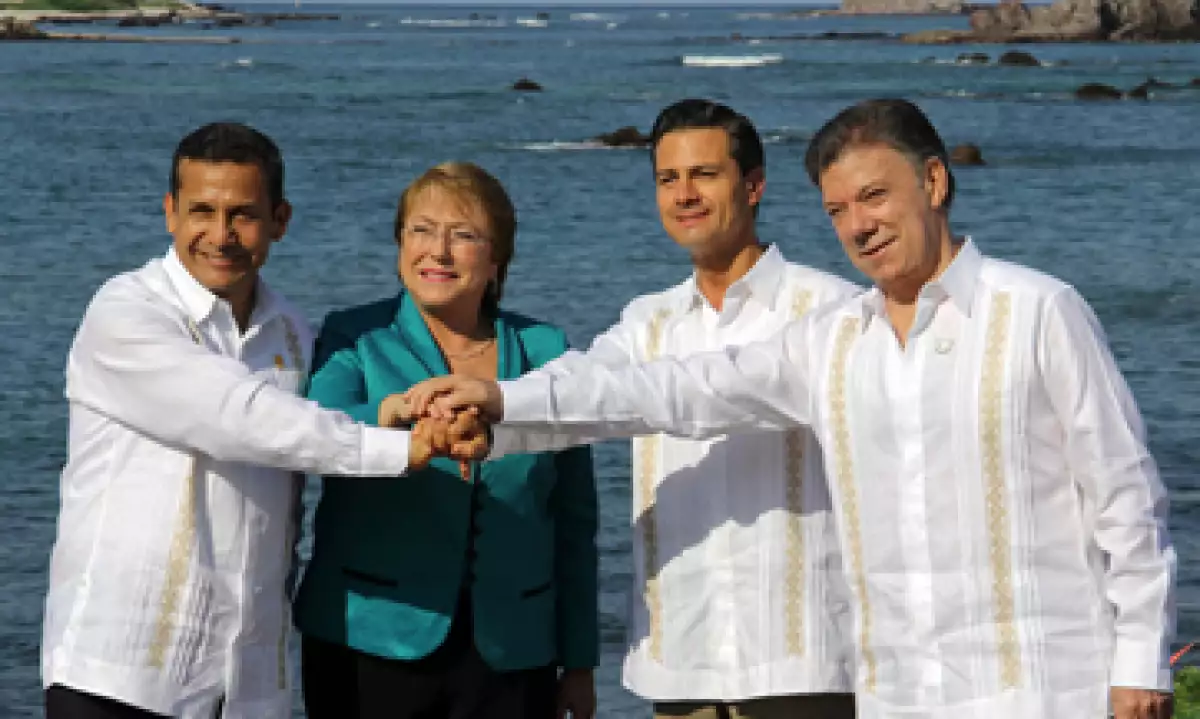 Los presidentes de Perú, Chile, México y Colombia abrieron la IX Cumbre de la Alianza Pacífico en Nayarit. (Foto: Notimex)