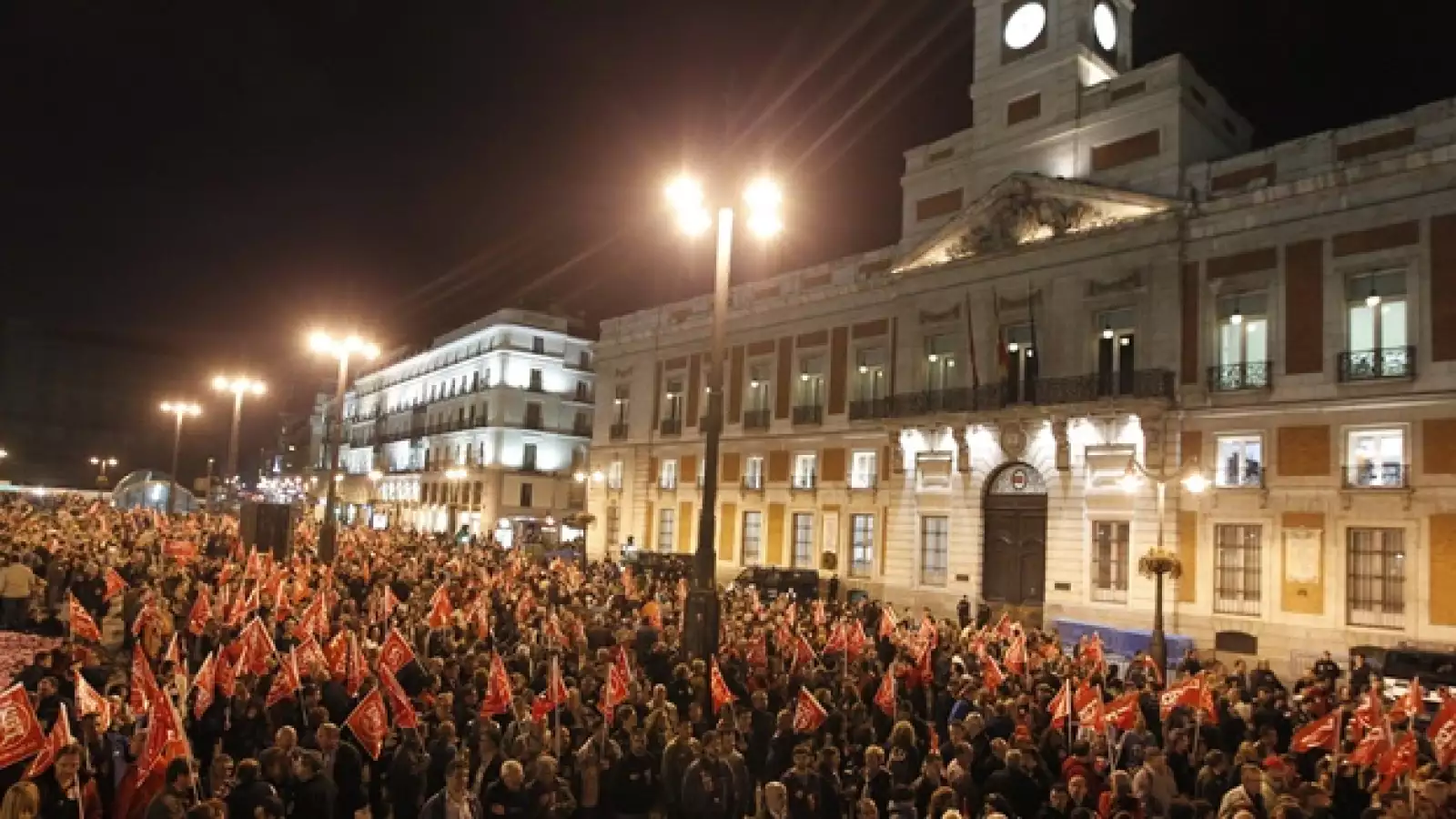 huelga espana madrid sol