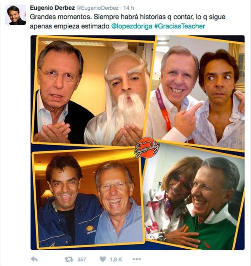 Incluso Derbez bromeó sobre su amistad con El Teacher.