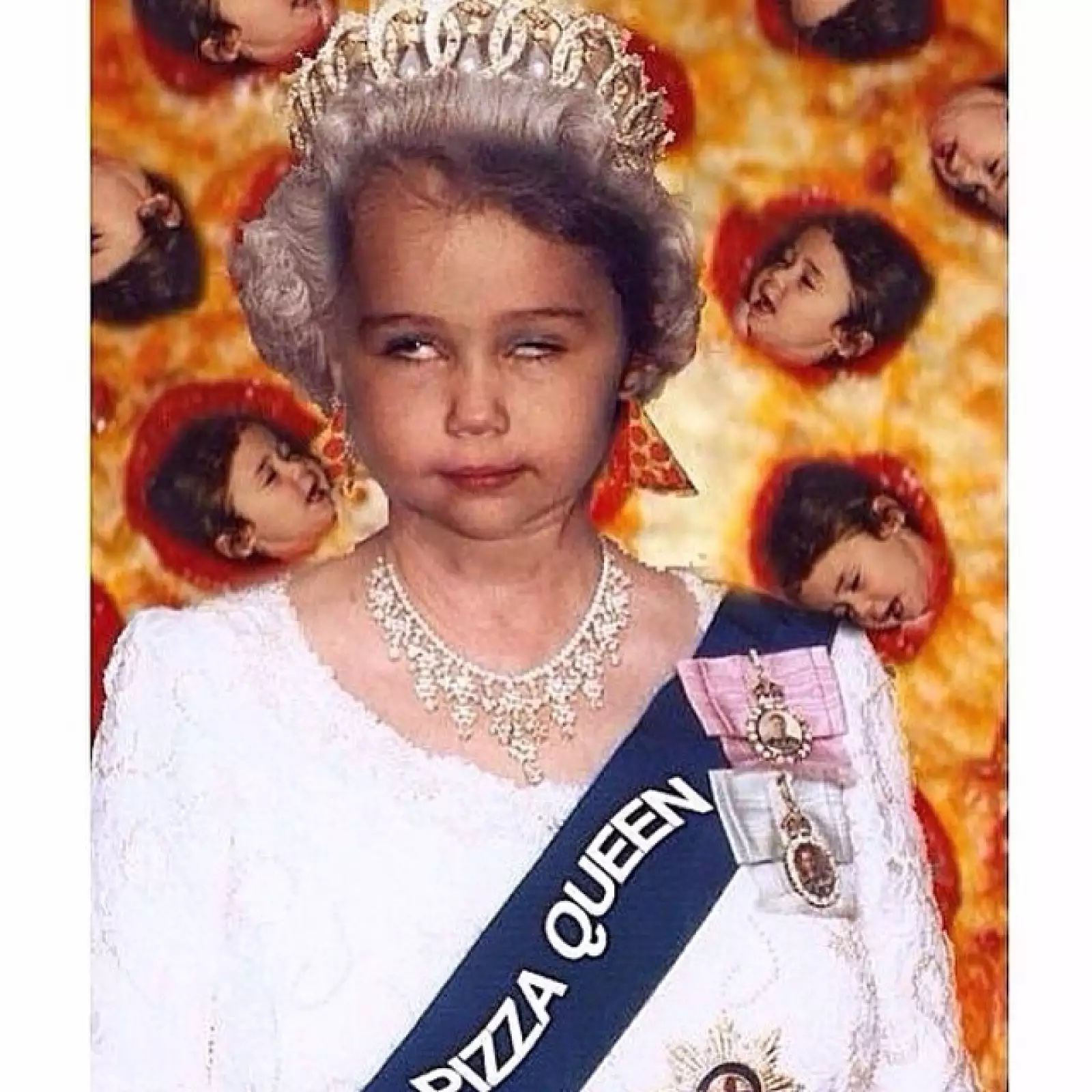 Con sus fotos, Miley deja en claro que ama la pizza.