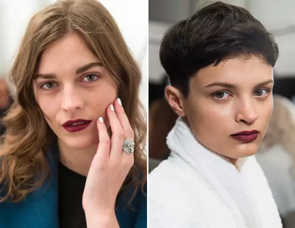 Los labios fueron los protagonistas en el desfile que se llevo a cabo esta mañana en Londres.